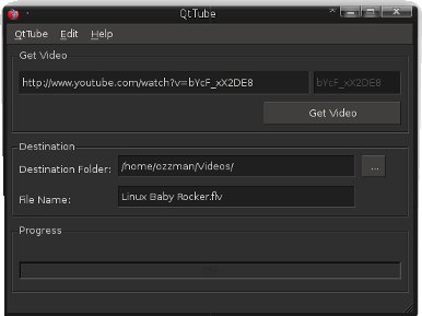 QtTube - for Downloading YouTube Clips in Ubuntu Linux